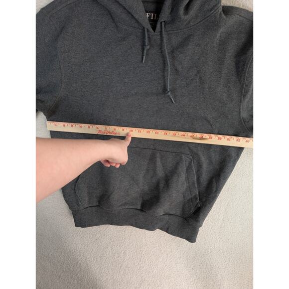 Filson Hoodie Sweatshirt Mens Small Gray Heavyweight Drawstring Kangaroo Pocket - Picture 8 of 16